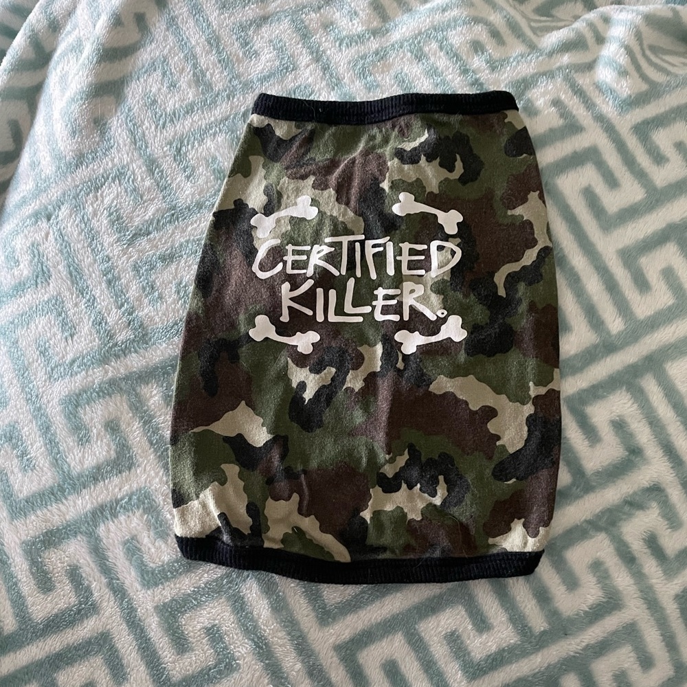 Camouflage dog shirt